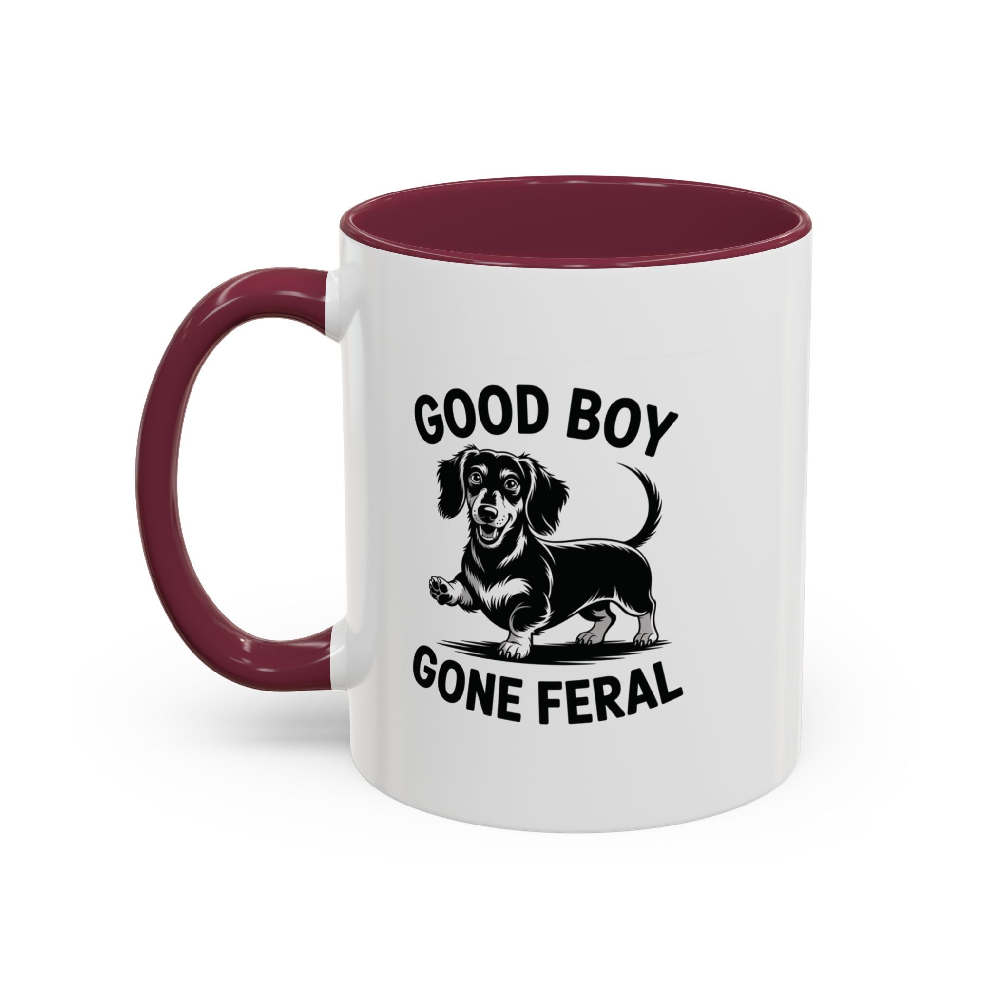 Good Boy Gone Feral — Funny Dachshund Coffee Mug | Doxie League