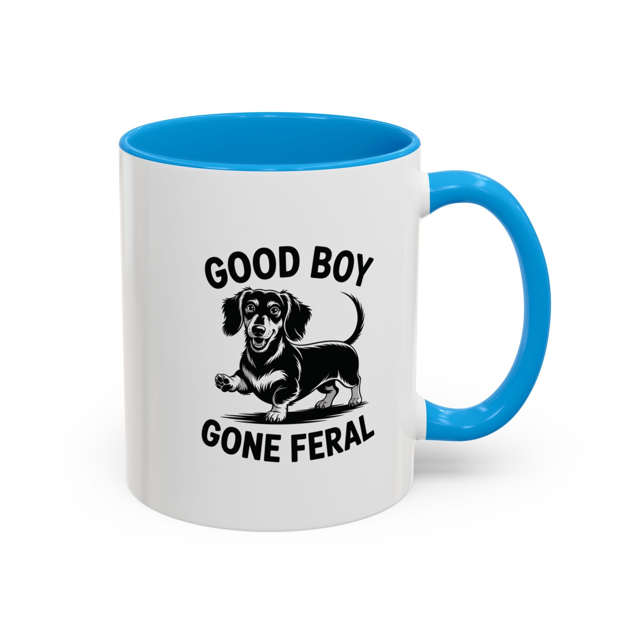 Good Boy Gone Feral — Funny Dachshund Coffee Mug | Doxie League
