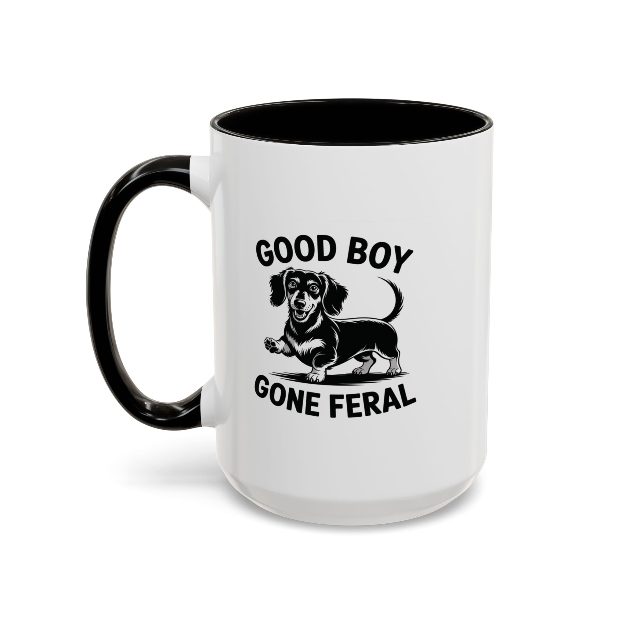 Good Boy Gone Feral — Funny Dachshund Coffee Mug | Doxie League