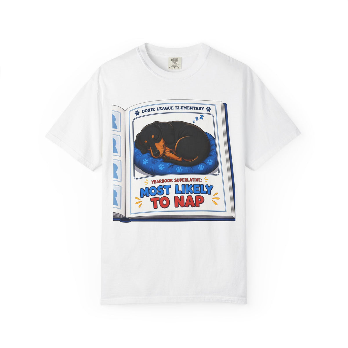 Most Likely to Nap Dachshund Shirt — The Educational Series