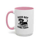 Good Boy Gone Feral — Funny Dachshund Coffee Mug | Doxie League