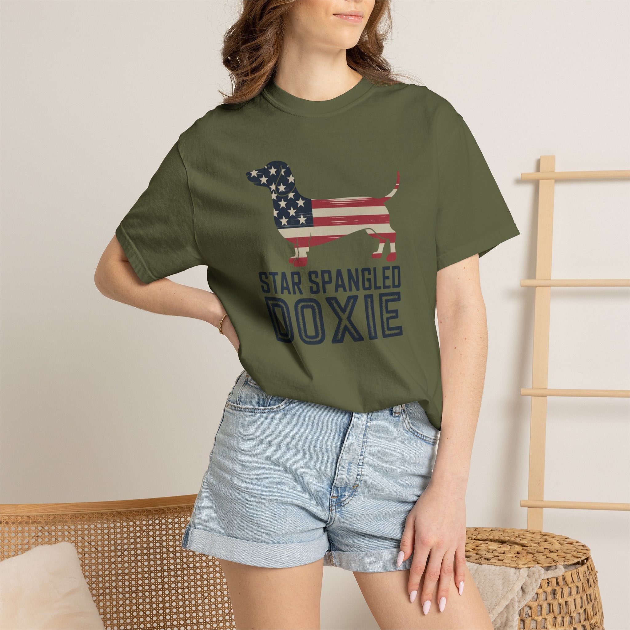 Star Spangled Doxie - Doxie League Tee
