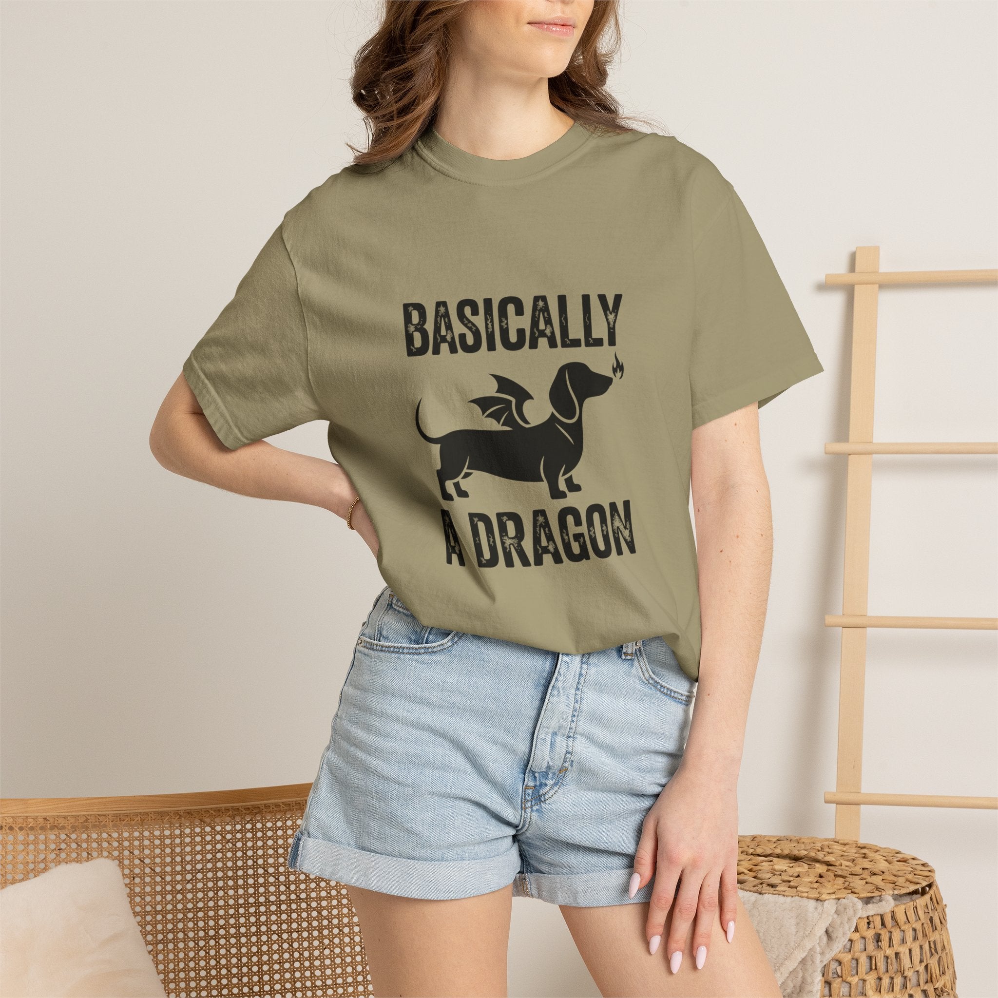 Basically A Dragon - Doxie League Tee