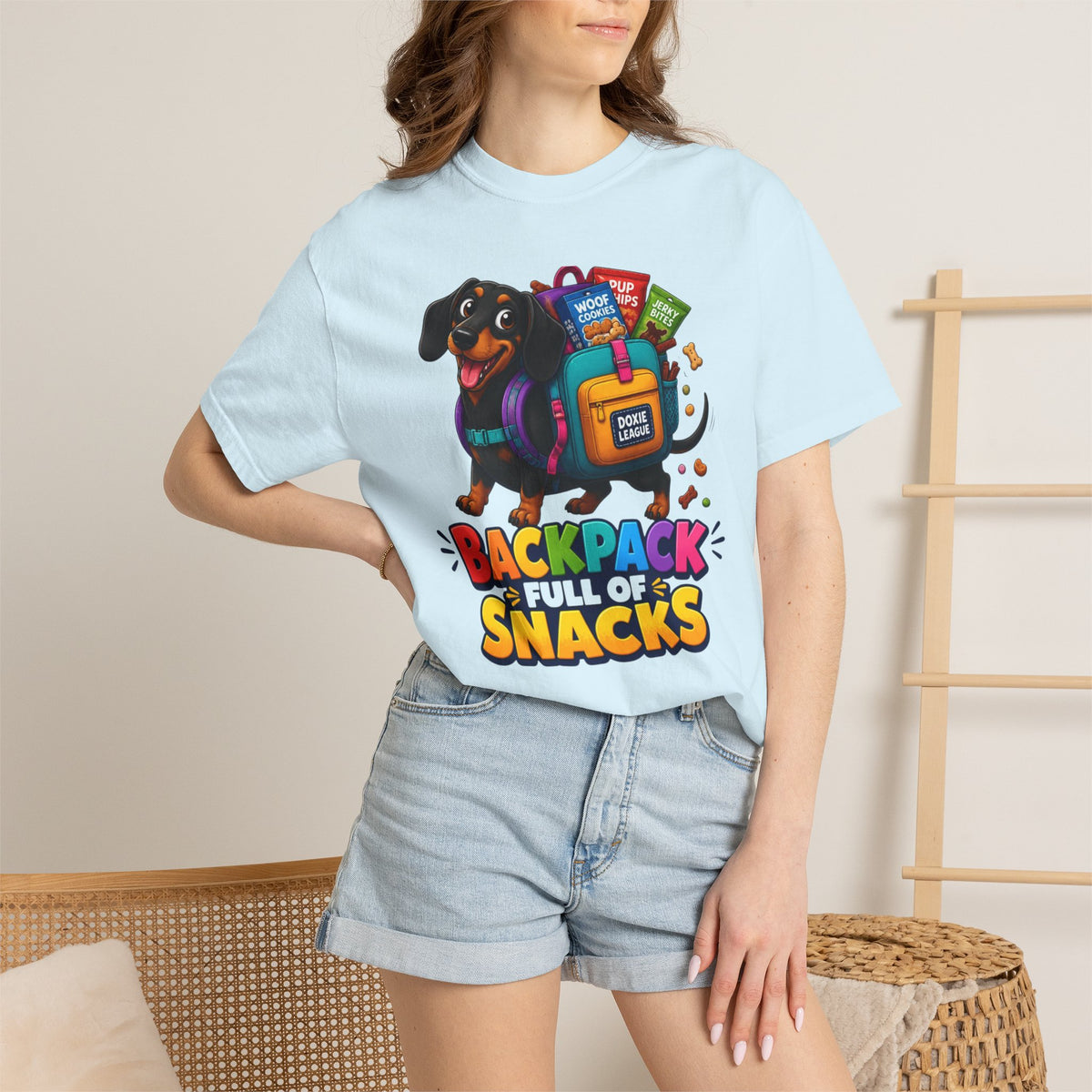 Backpack Full of Snacks Dachshund Shirt — The Educational Series