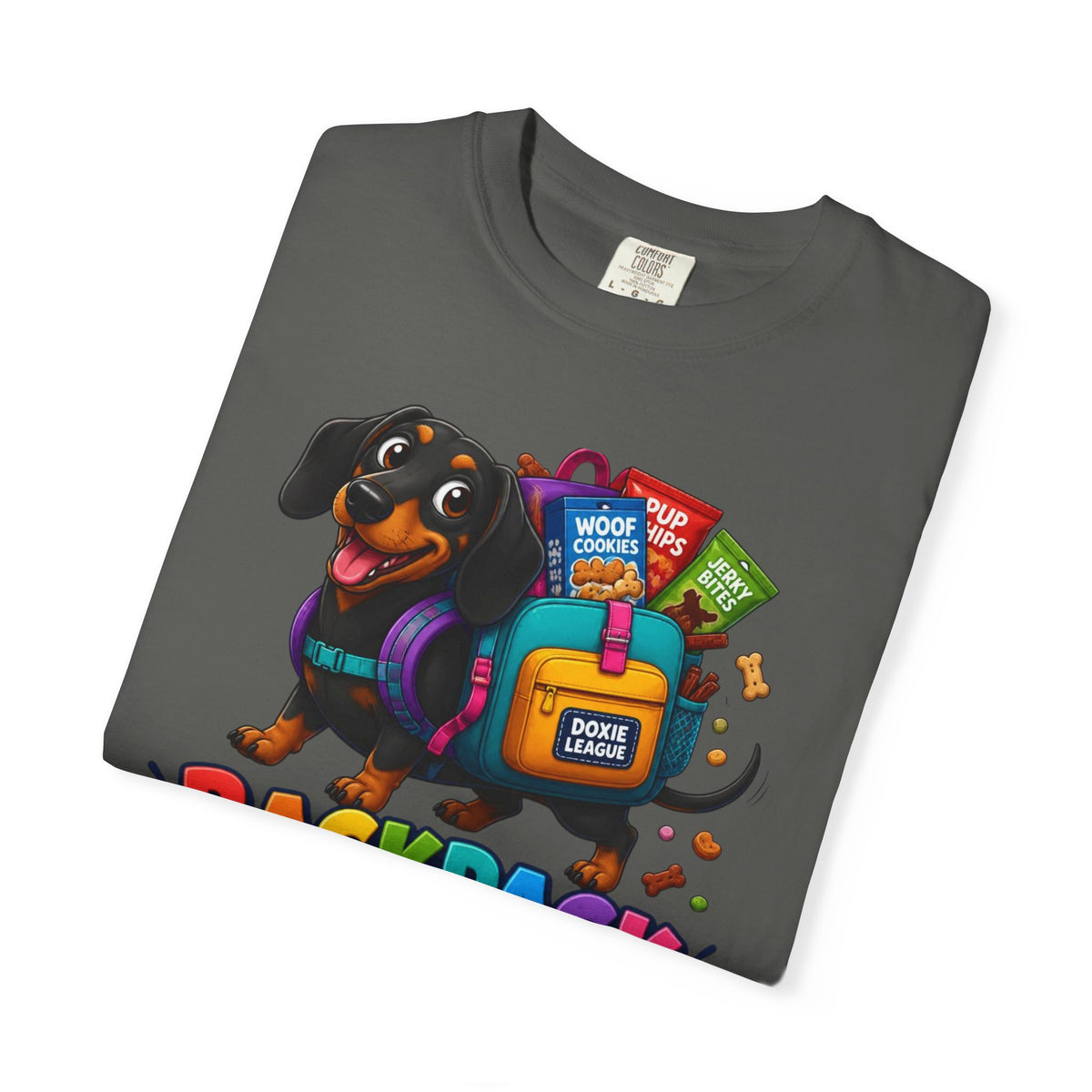 Backpack Full of Snacks Dachshund Shirt — The Educational Series