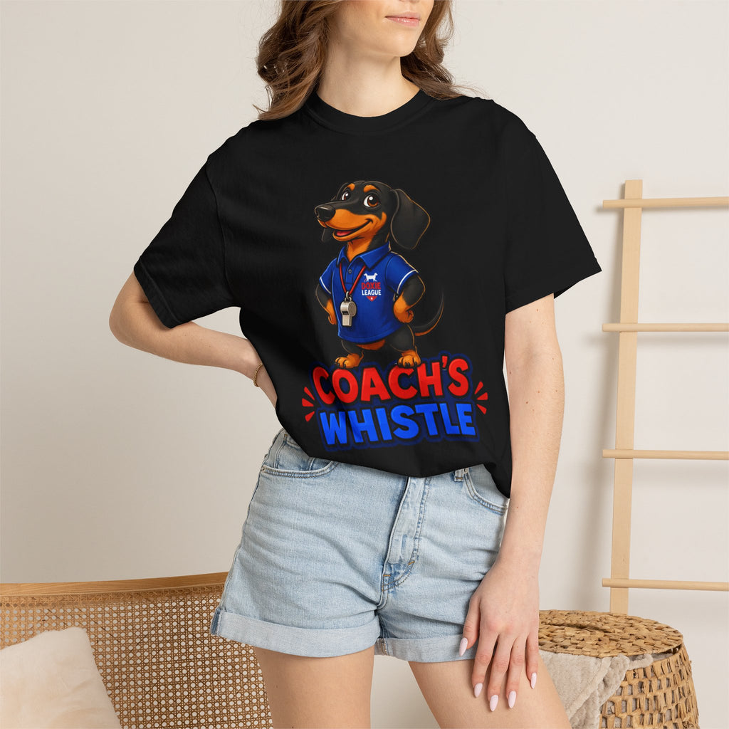 Coach's Whistle Dachshund Shirt — The Educational Series