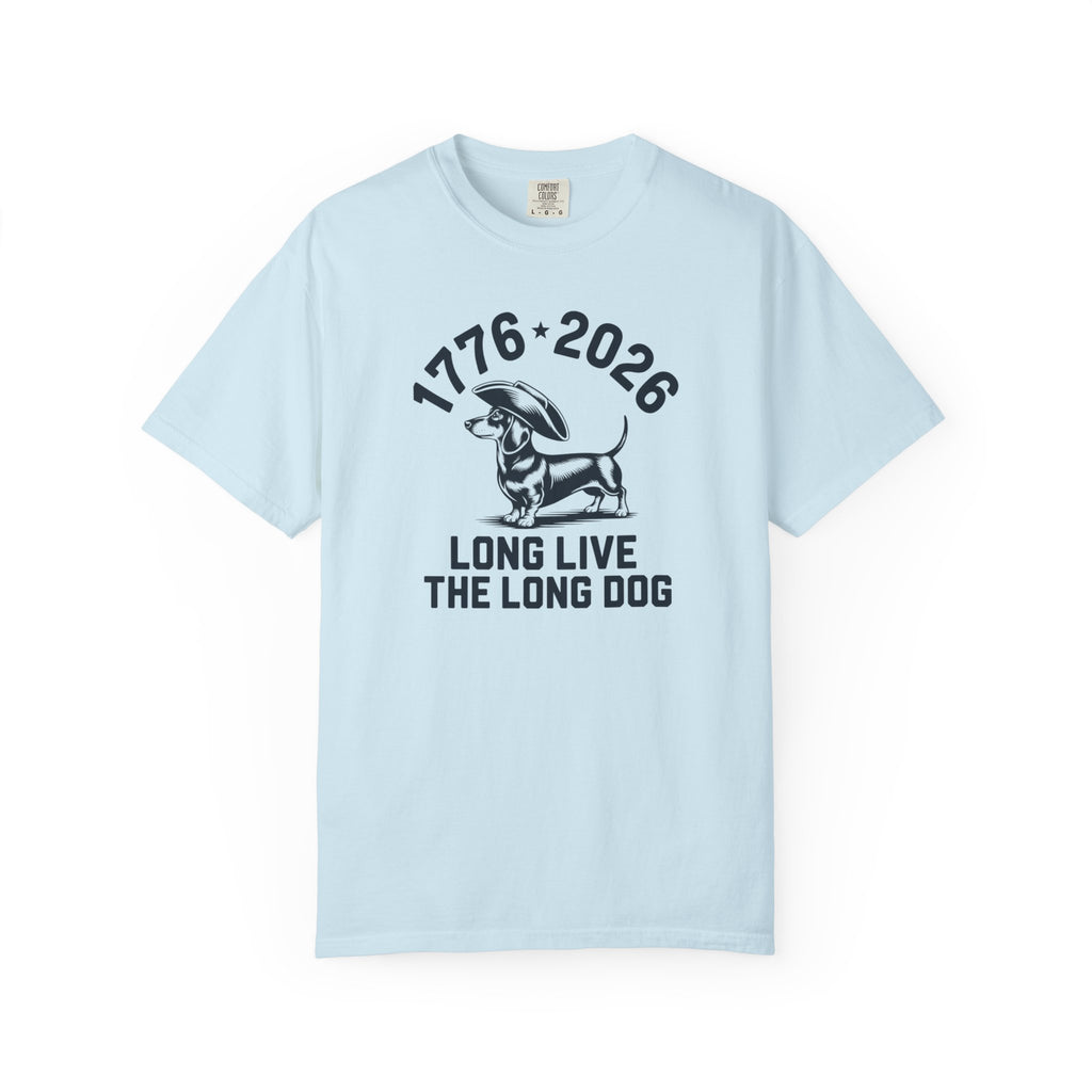 1776–2026 Long Live The Long Dog — Dachshund Tricorn Hat T-Shirt | America 250th