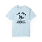 1776–2026 Long Live The Long Dog — Dachshund Tricorn Hat T-Shirt | America 250th