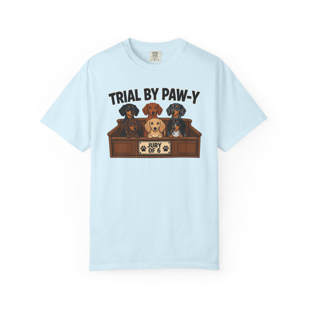 Trial By Paw Y Dachshund Shirt — The Legal Series