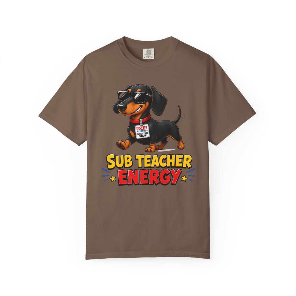 Sub Teacher Energy Dachshund Shirt — The Educational Series