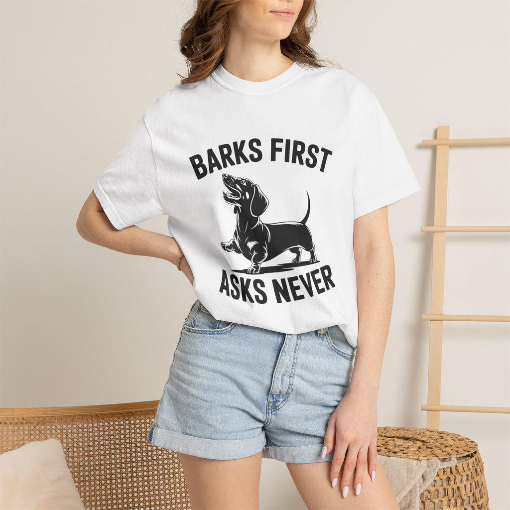 Barks First - Doxie League Tee