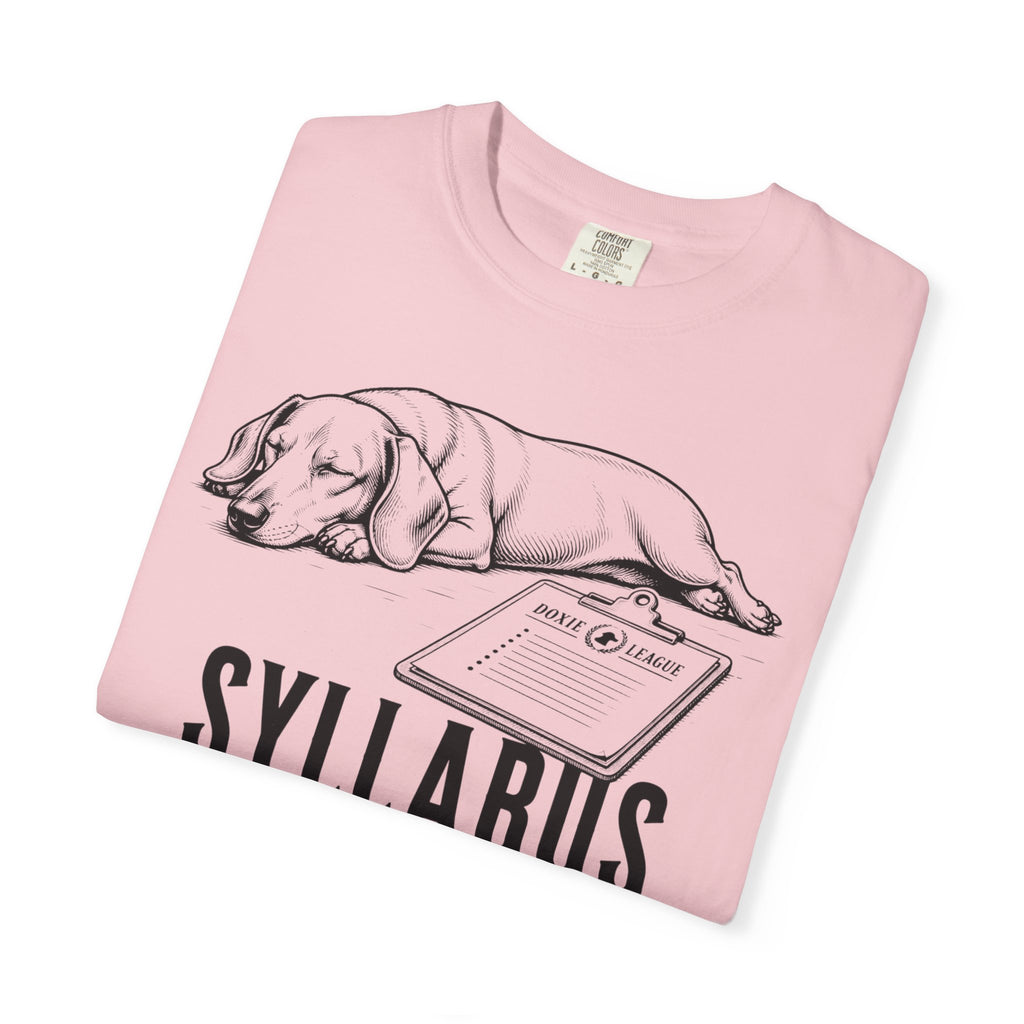 Syllabus Says Nap Time Dachshund Shirt — The Educational Series