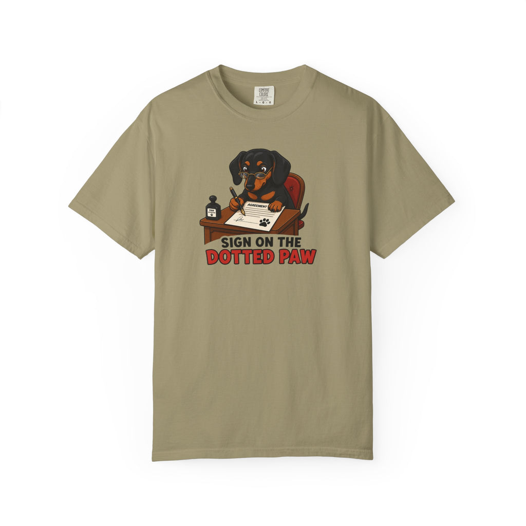 Sign On The Dotted Paw Dachshund Shirt — The Legal Series