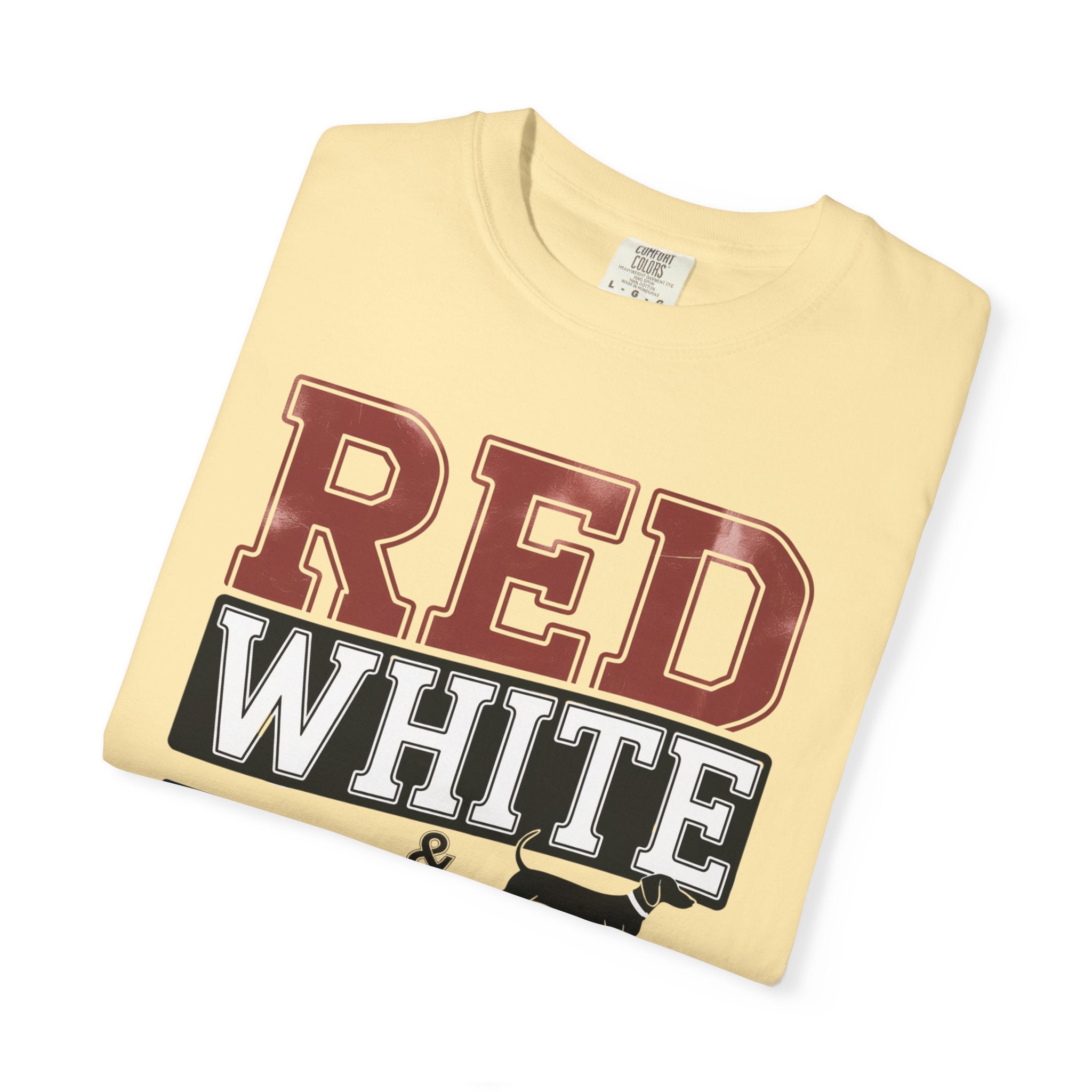 Red White & Doxie - Doxie League Tee