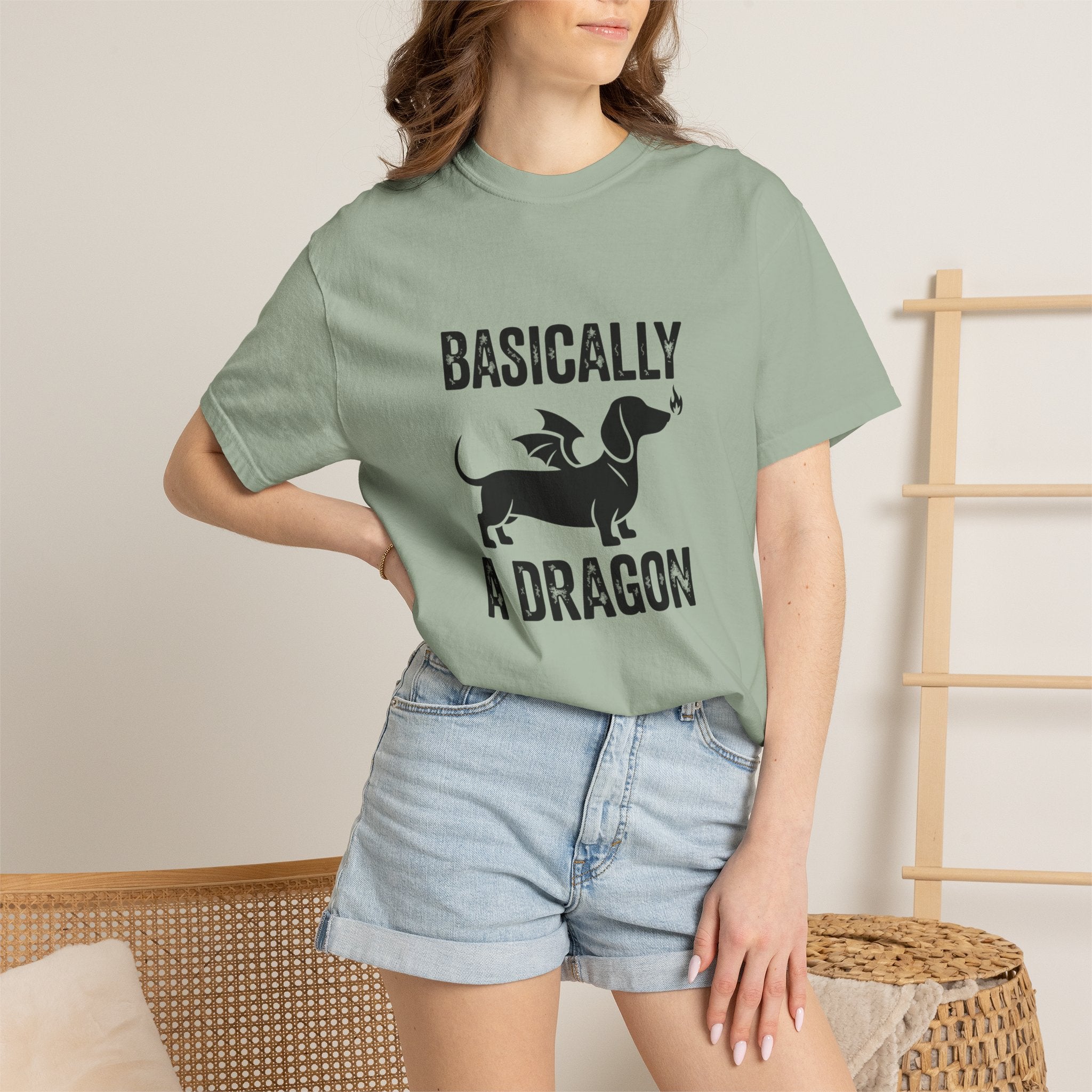 Basically A Dragon - Doxie League Tee