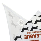 Doxie League Dog Bandana | Dachshund Print |  Long Live the Long Dog