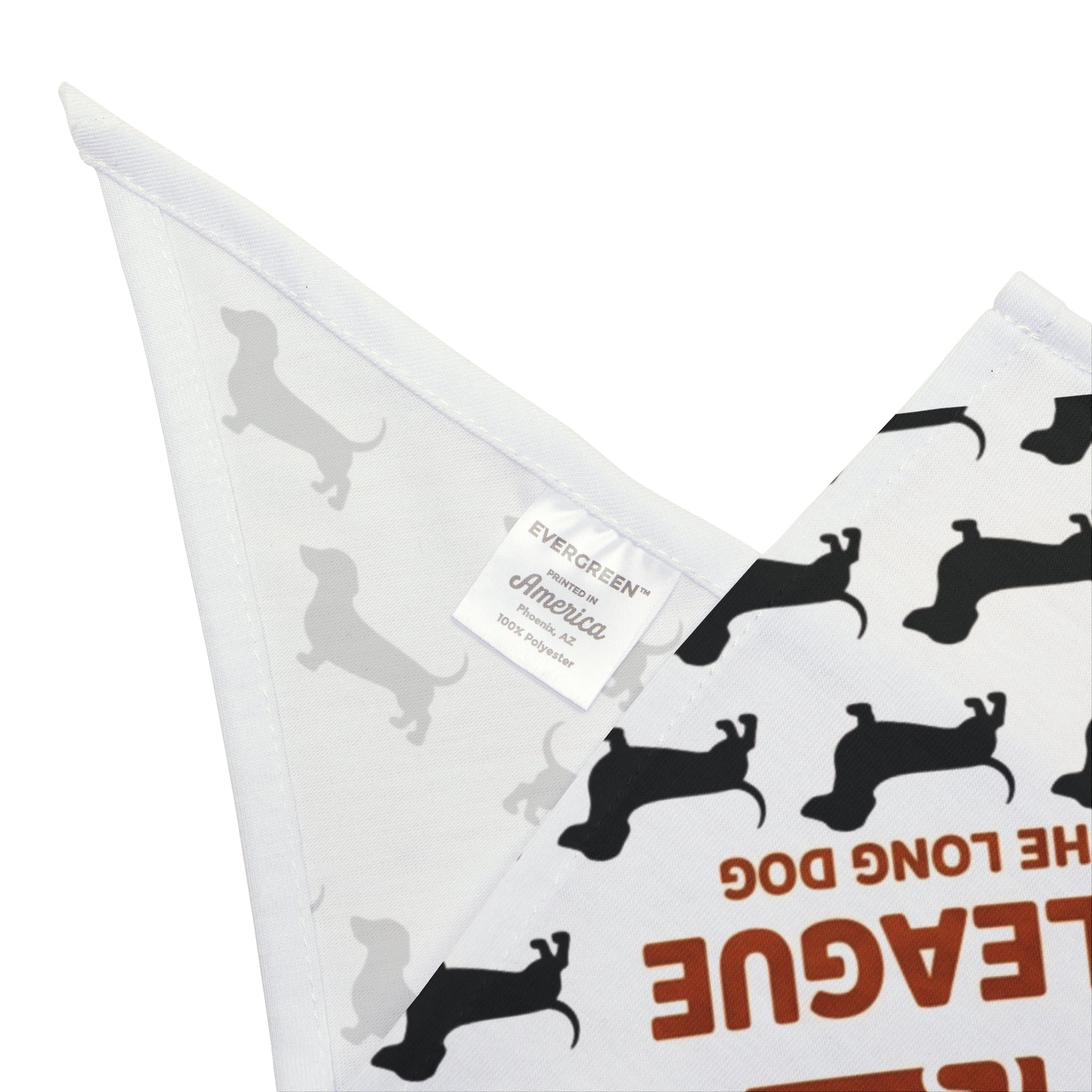 Doxie League Dog Bandana | Dachshund Print |  Long Live the Long Dog