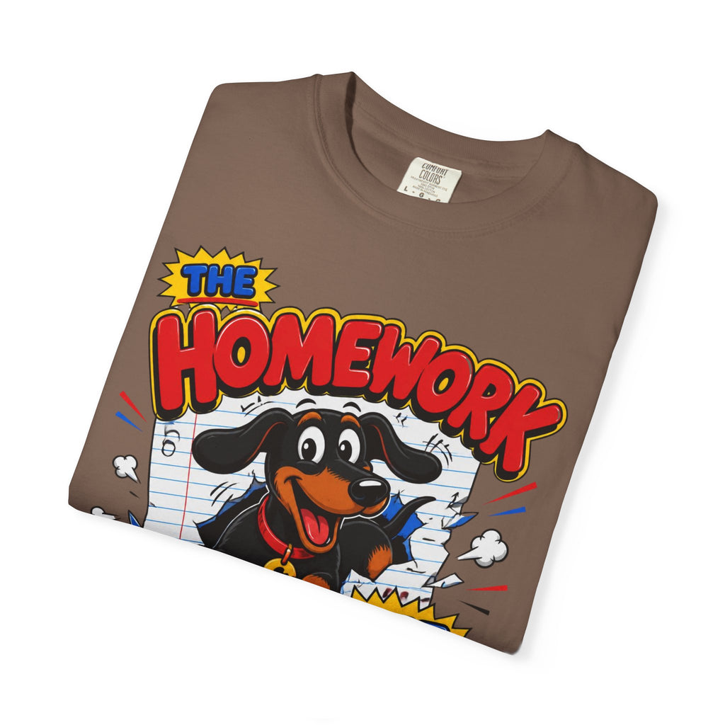 Homework Ate My Dog Dachshund Shirt — The Educational Series