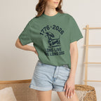 1776–2026 Long Live The Long Dog — Dachshund Tricorn Hat T-Shirt | America 250th