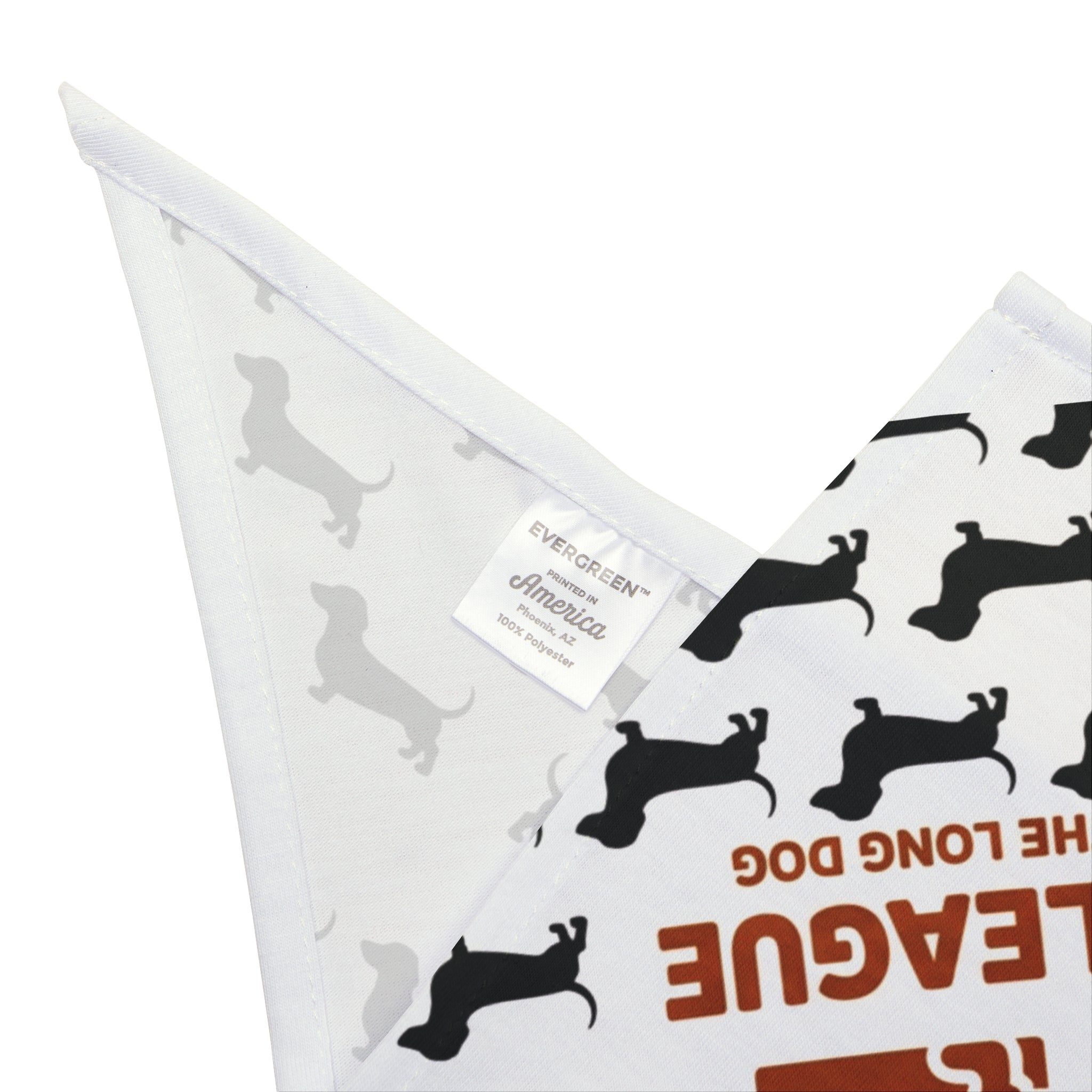 Doxie League Dog Bandana | Dachshund Print |  Long Live the Long Dog