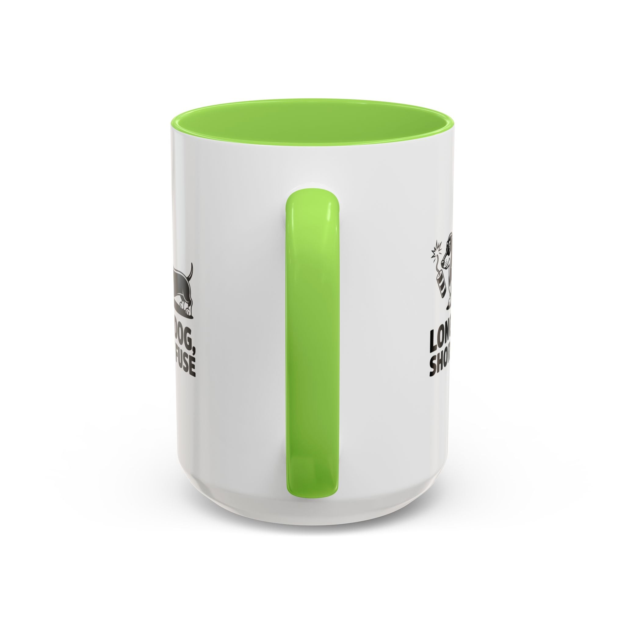 Long Dog Short Fuse — Funny Dachshund Coffee Mug | Doxie League