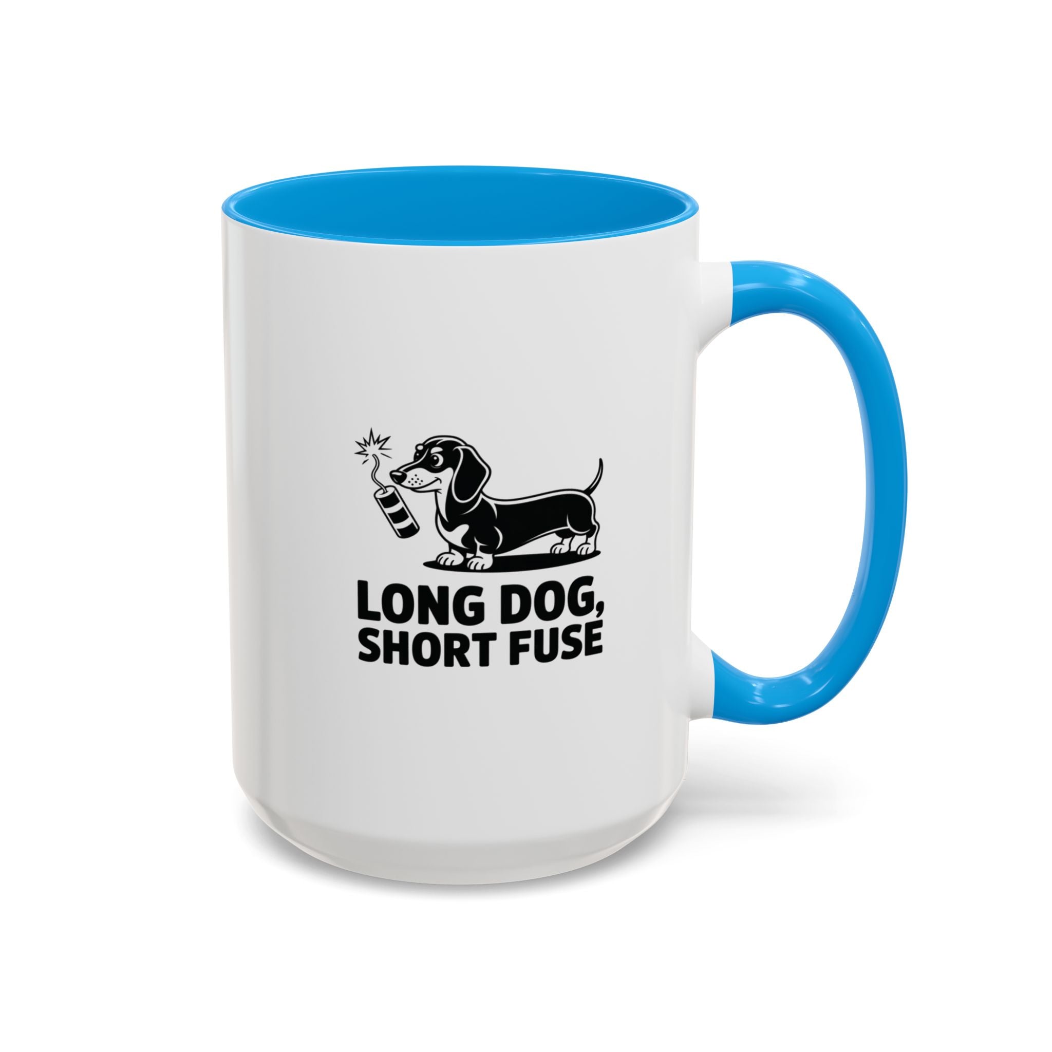 Long Dog Short Fuse — Funny Dachshund Coffee Mug | Doxie League