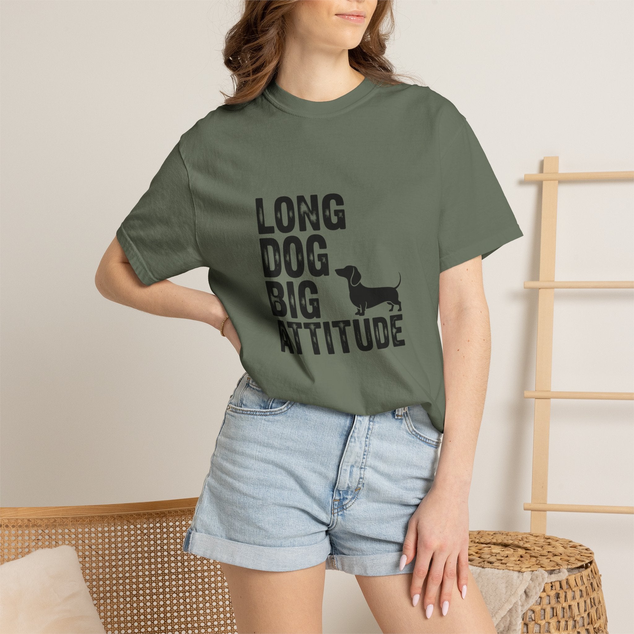 Long Dog Big Attitude - Doxie League Tee