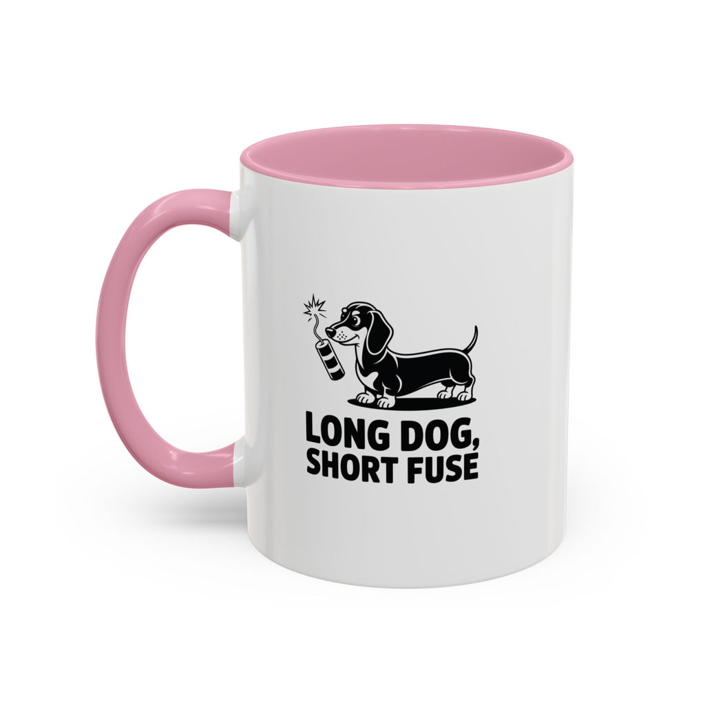 Long Dog Short Fuse — Funny Dachshund Coffee Mug | Doxie League