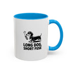 Long Dog Short Fuse — Funny Dachshund Coffee Mug | Doxie League