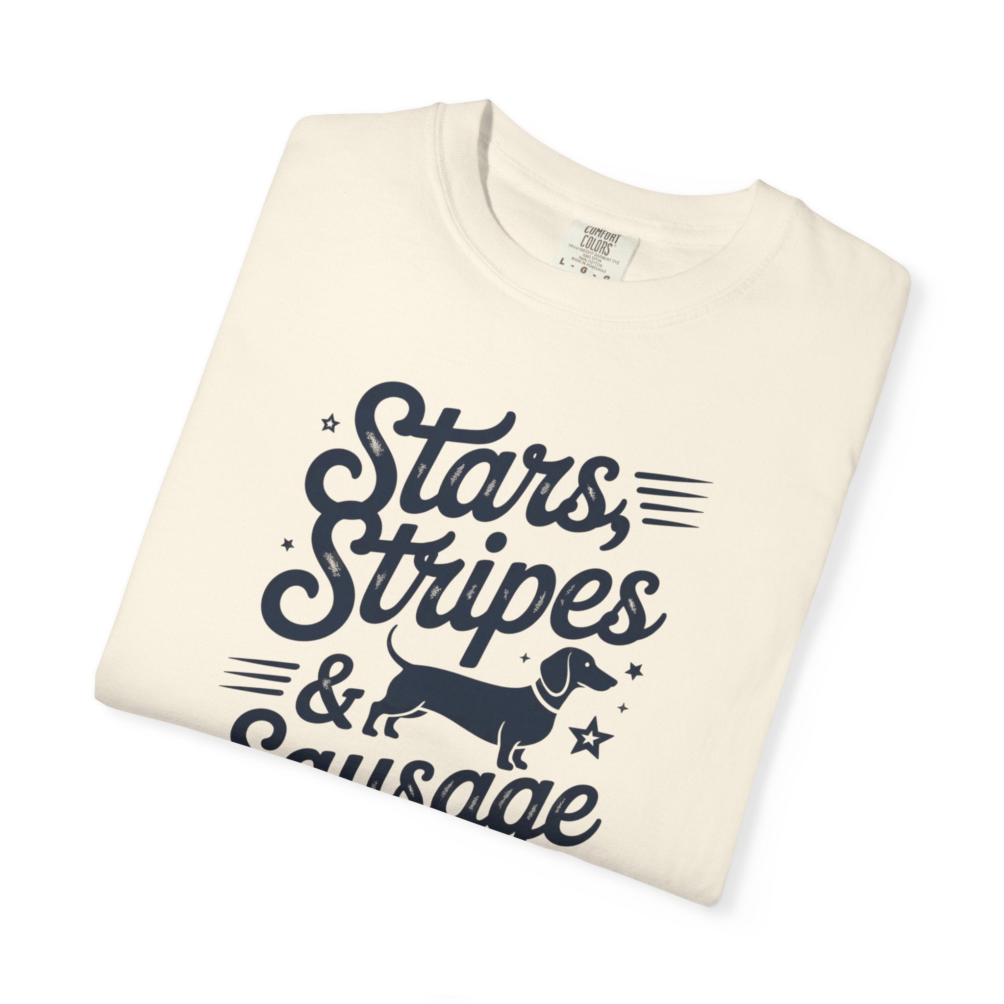 Stars Stripes & Sausages - Doxie League Tee