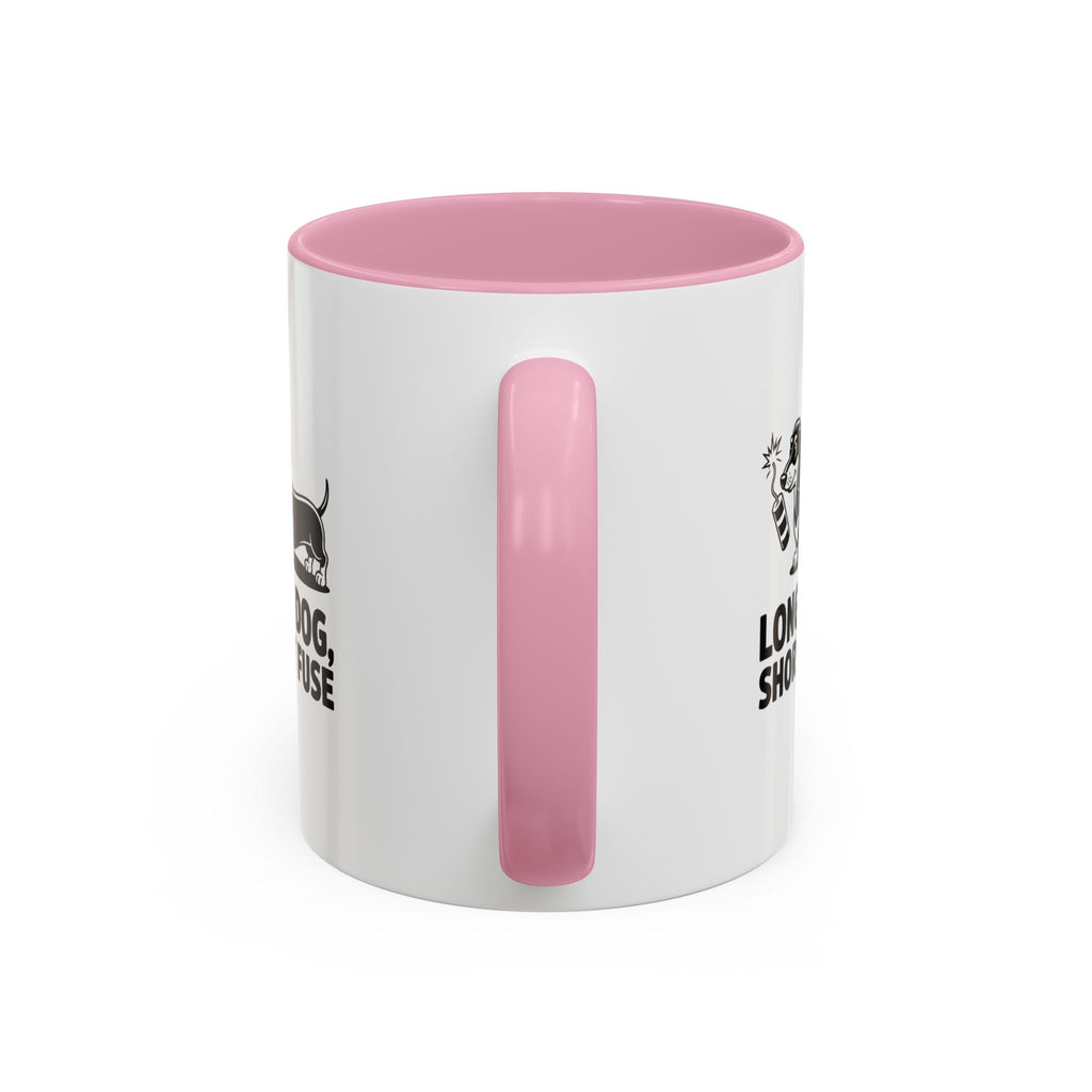 Long Dog Short Fuse — Funny Dachshund Coffee Mug | Doxie League