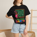 Chalkboard Champion Dachshund Shirt — The Educational Series
