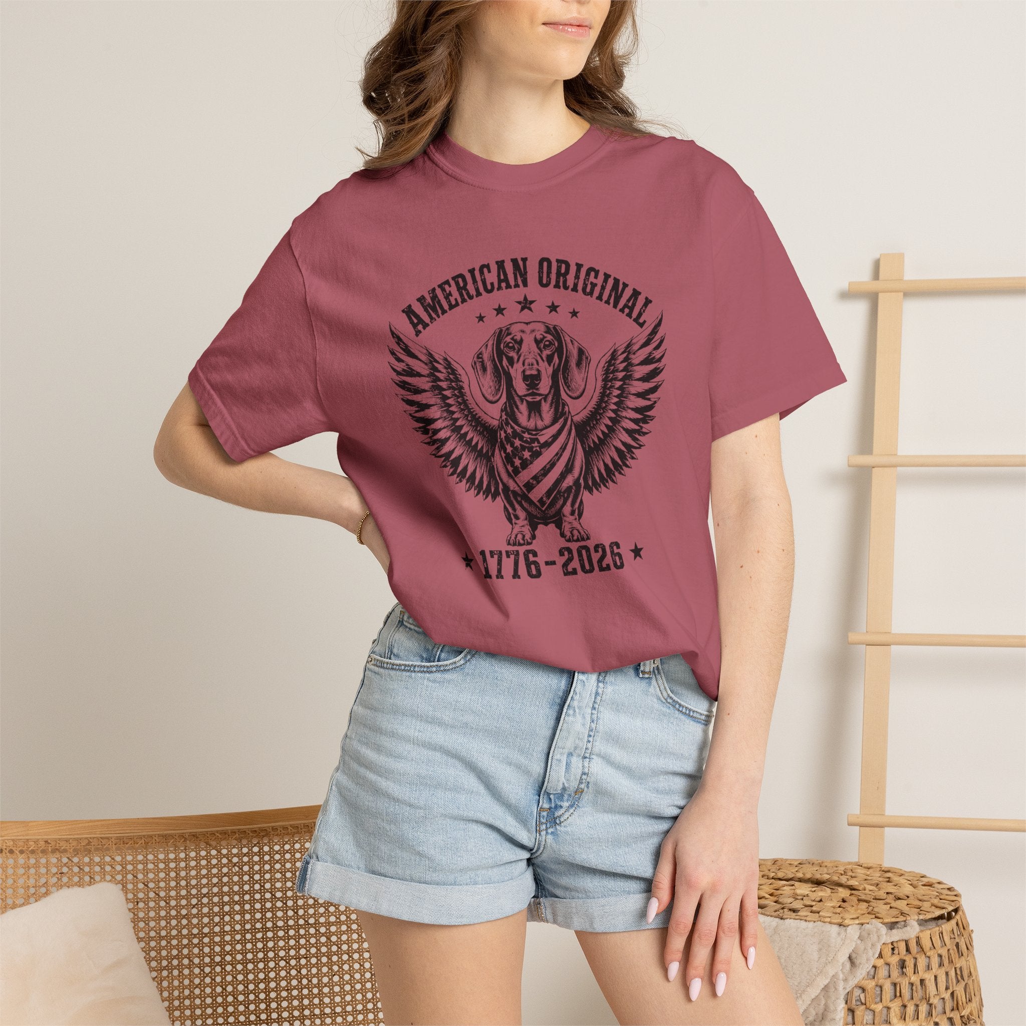 American Original — Dachshund Eagle Wings Patriotic T-Shirt | 250th Anniversary
