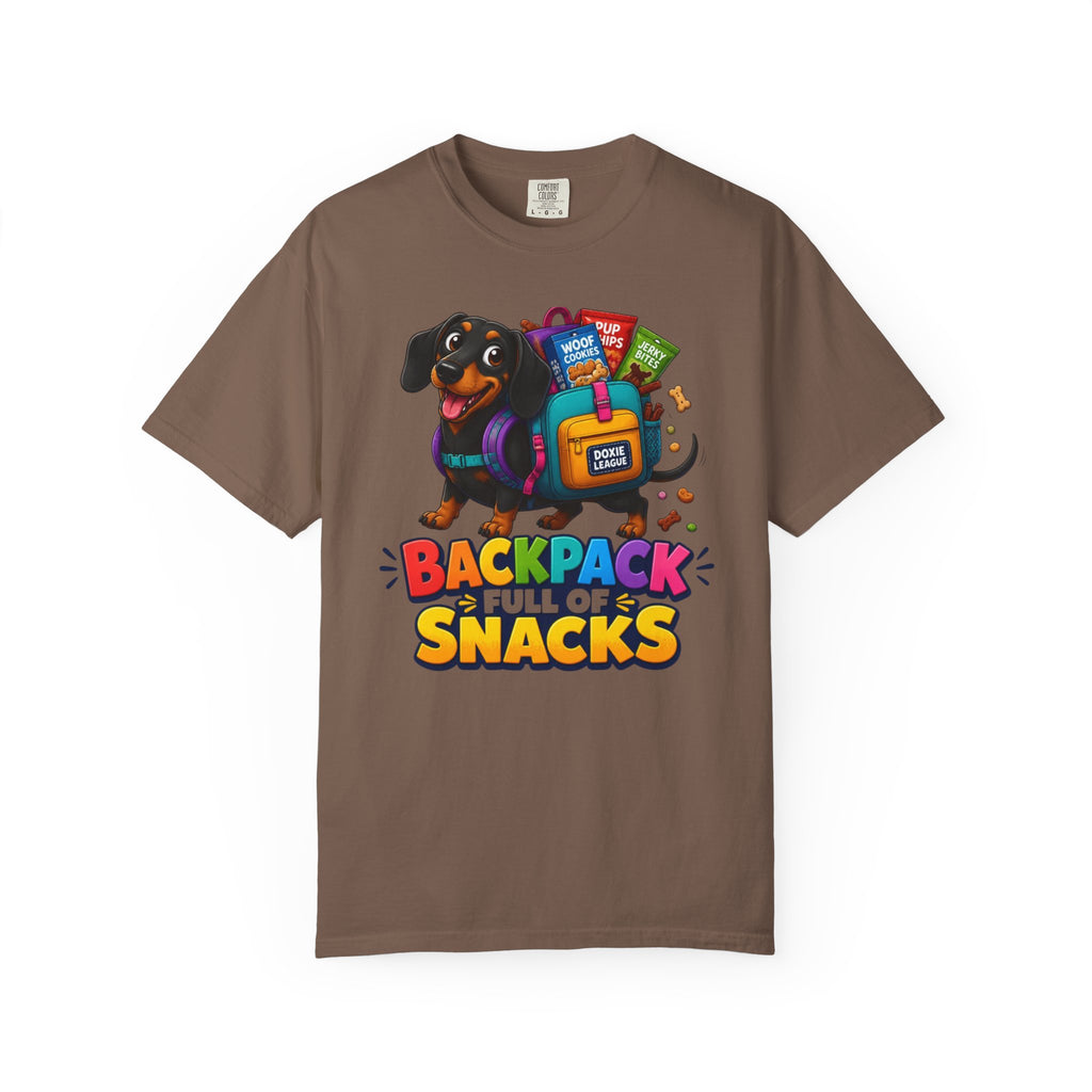 Backpack Full of Snacks Dachshund Shirt — The Educational Series