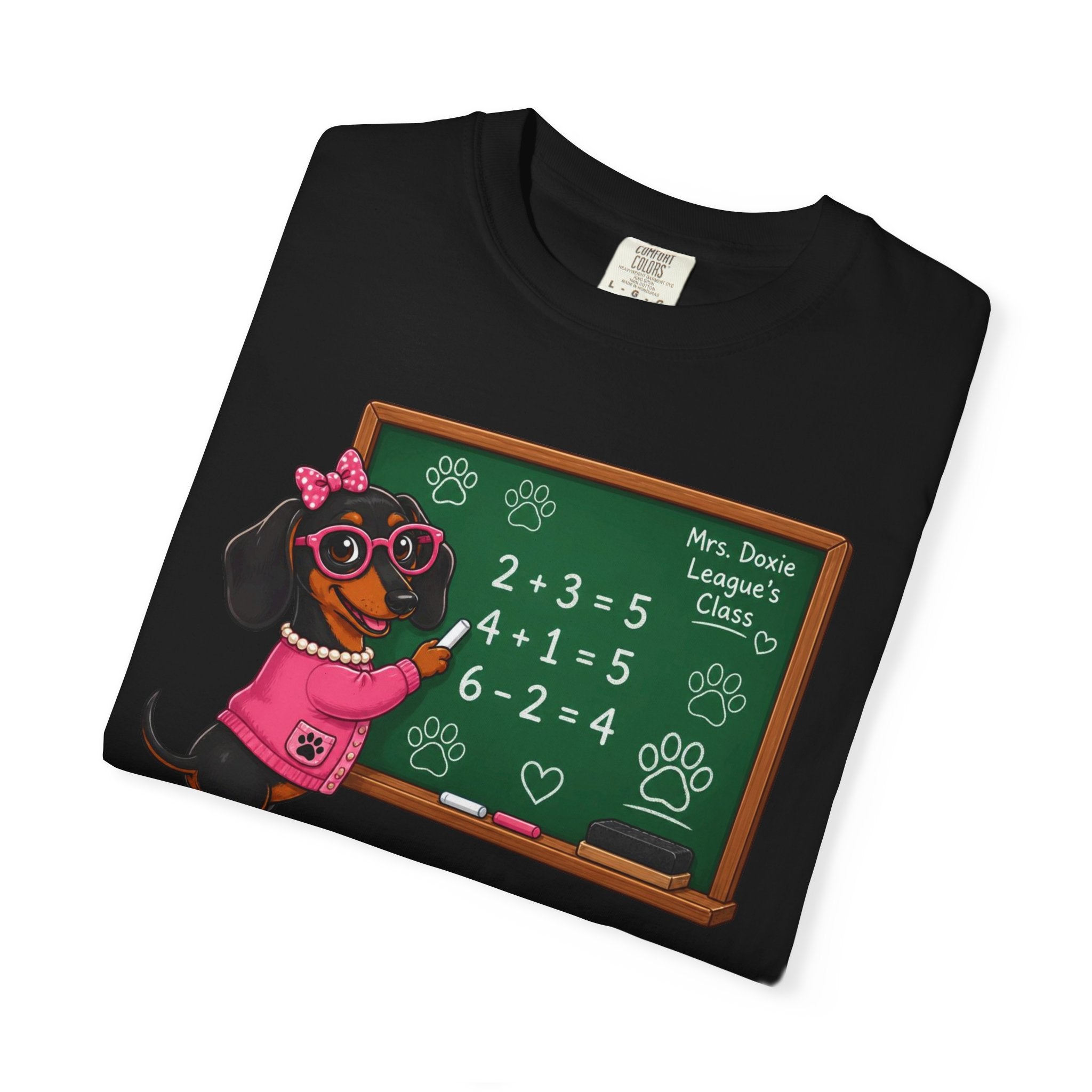 Chalkboard Champion Dachshund Shirt — The Educational Series