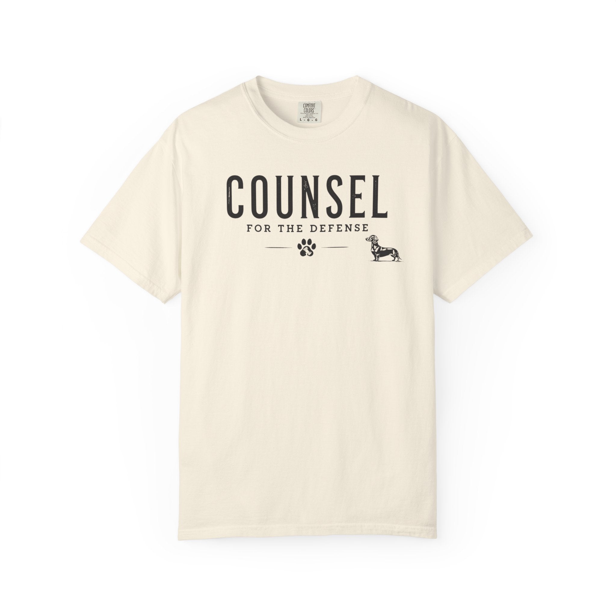Counsel For The Defense Dachshund Shirt — The Legal Series