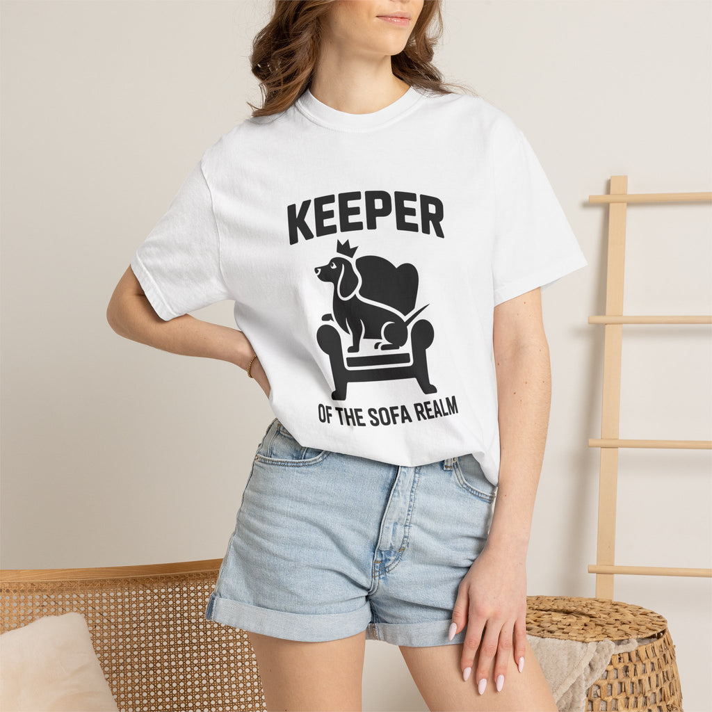 Keeper of the Sofa Realm - Doxie League Tee