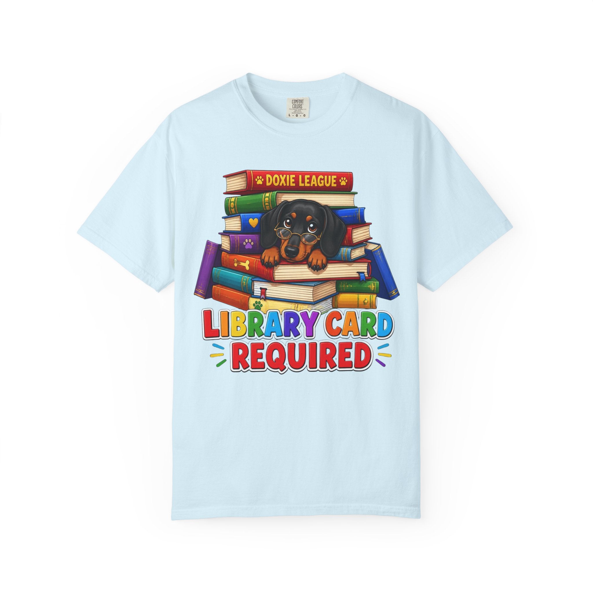Library Card Required Dachshund Shirt — The Educational Series
