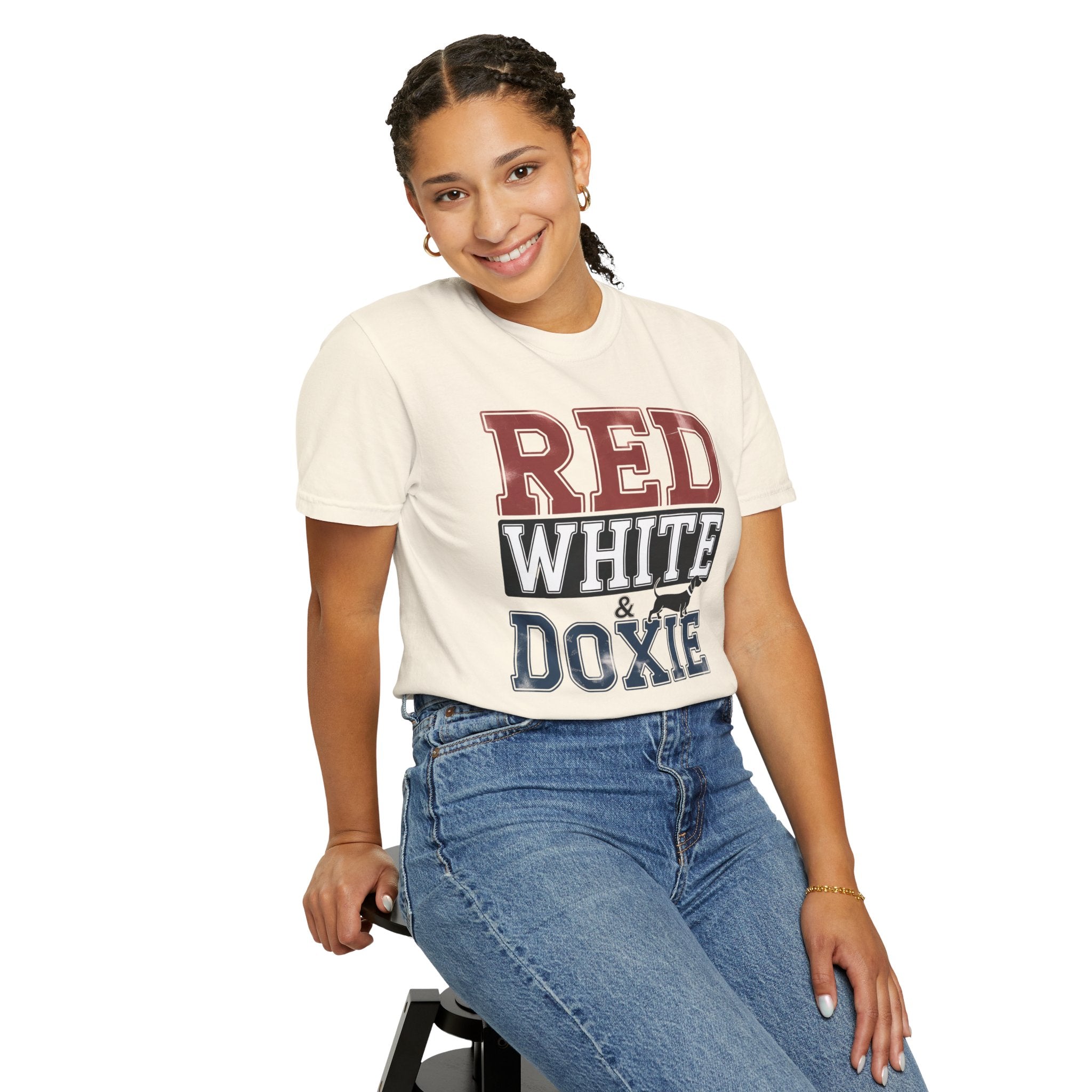 Red White & Doxie - Doxie League Tee