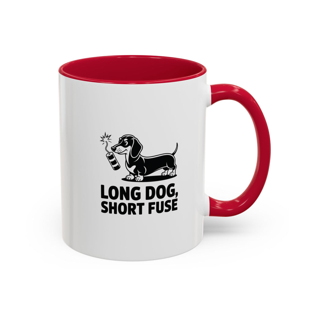 Long Dog Short Fuse — Funny Dachshund Coffee Mug | Doxie League