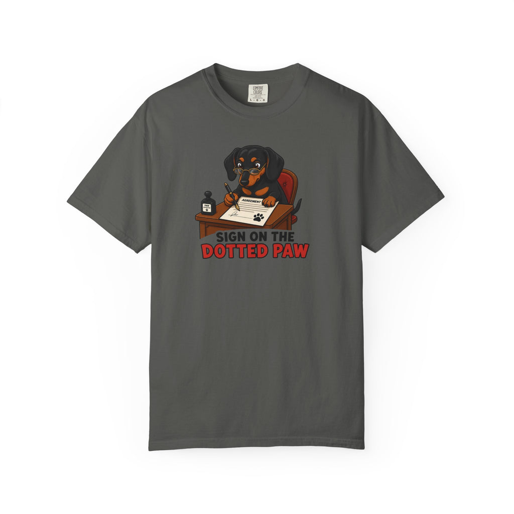 Sign On The Dotted Paw Dachshund Shirt — The Legal Series