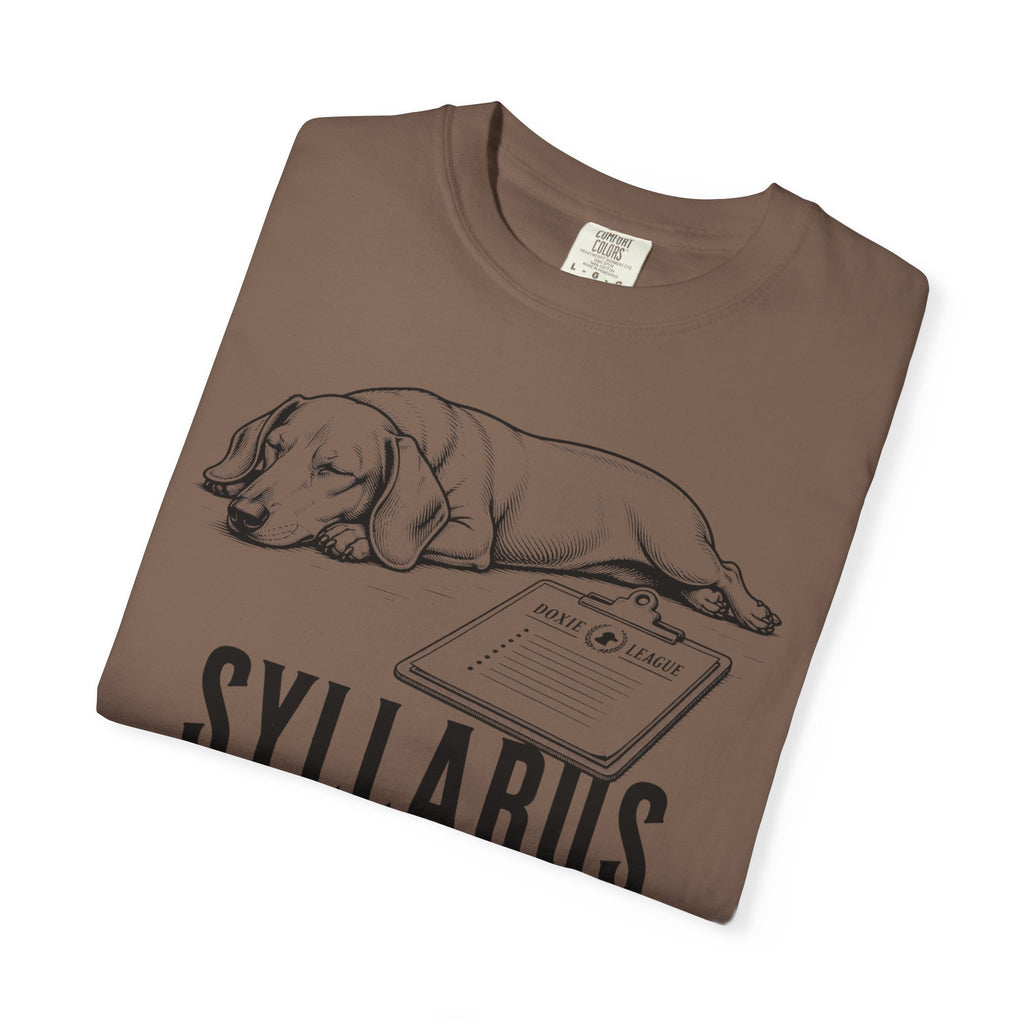 Syllabus Says Nap Time Dachshund Shirt — The Educational Series