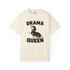 Drama Queen dachshund raised paw graphic t-shirt — funny wiener dog tee by Doxie League