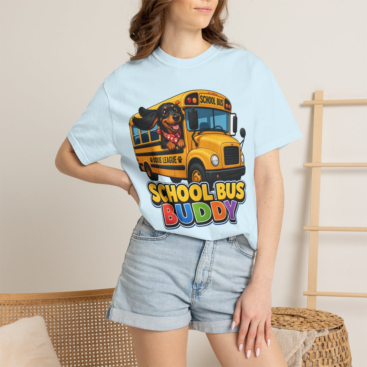 School Bus Buddy Dachshund Shirt — The Educational Series